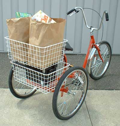 Additional rear  basket with hinges